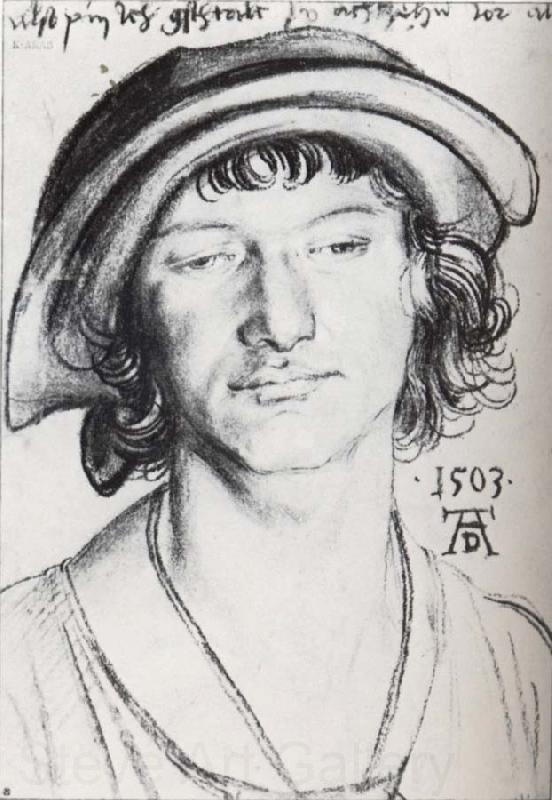 Albrecht Durer Young man with a cap France oil painting art